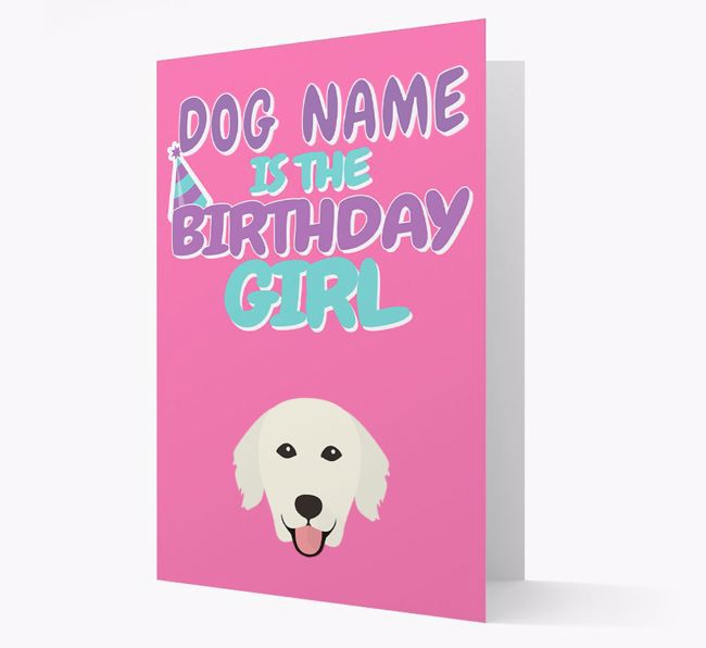 'Birthday Girl' Card with {breedFullName} Icon